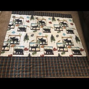 Brand new outdoors (bear and moose) shower curtain